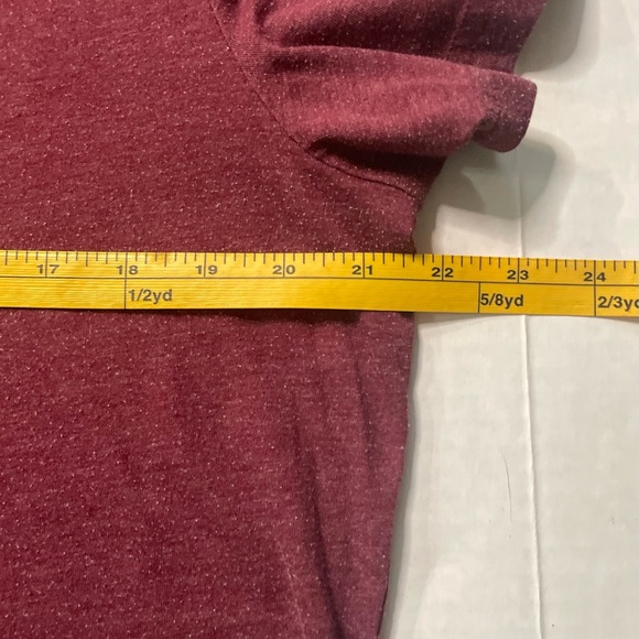 Abercrombie & Fitch Shirt Men's Size XL Muscle V-Neck Logo Maroon Short Sleeve - Picture 6 of 11